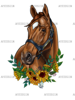 Horse_With_Sunflowers-2