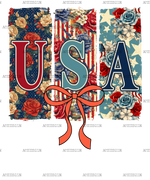 Floral_USA_Bow