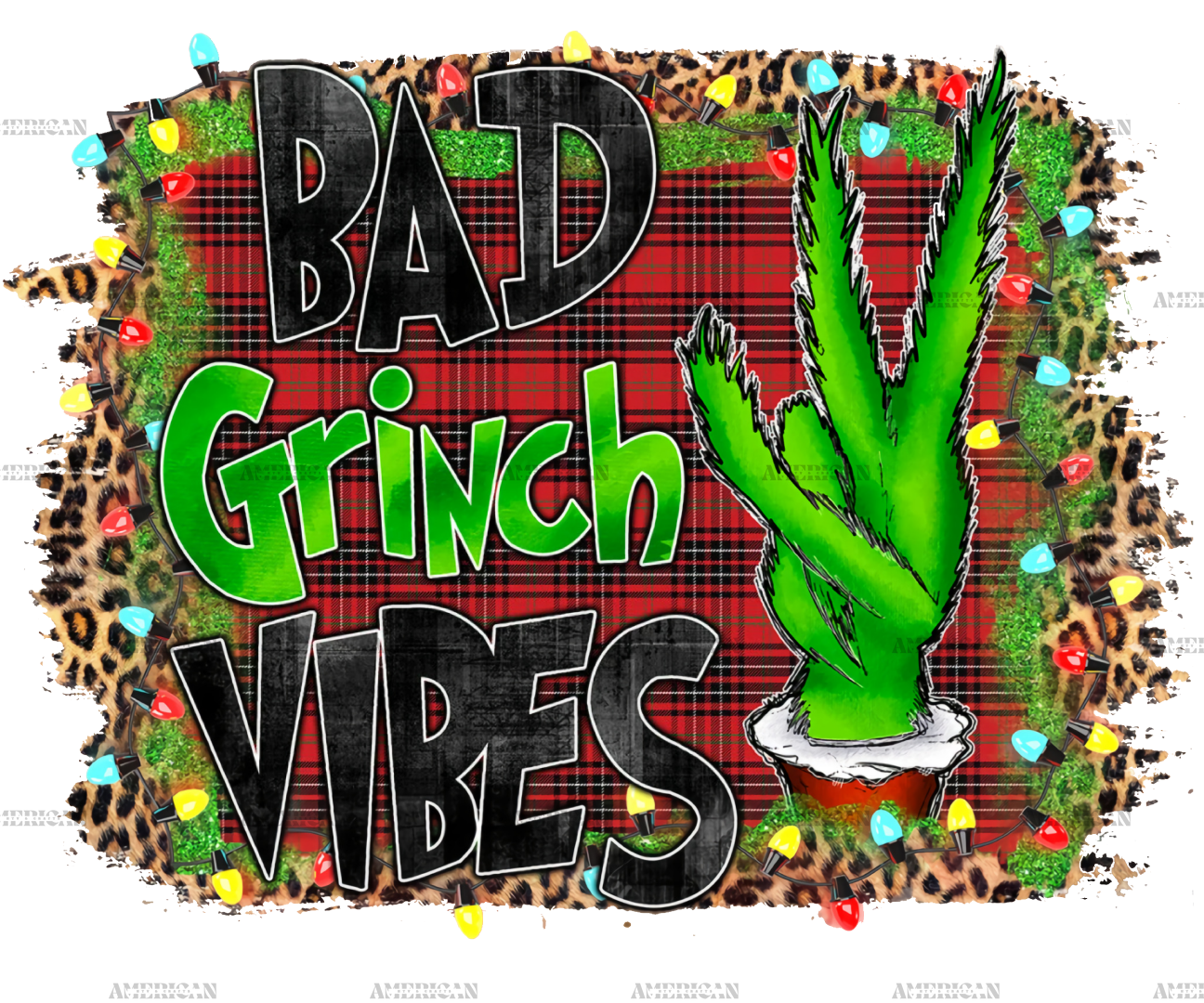 Bad Grinch Vibes DTF Transfer