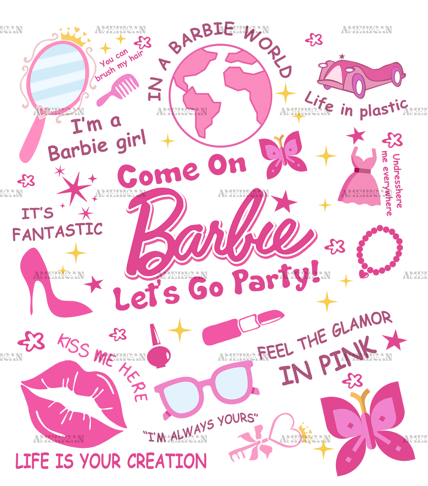 Barbie Song DTF Transfer