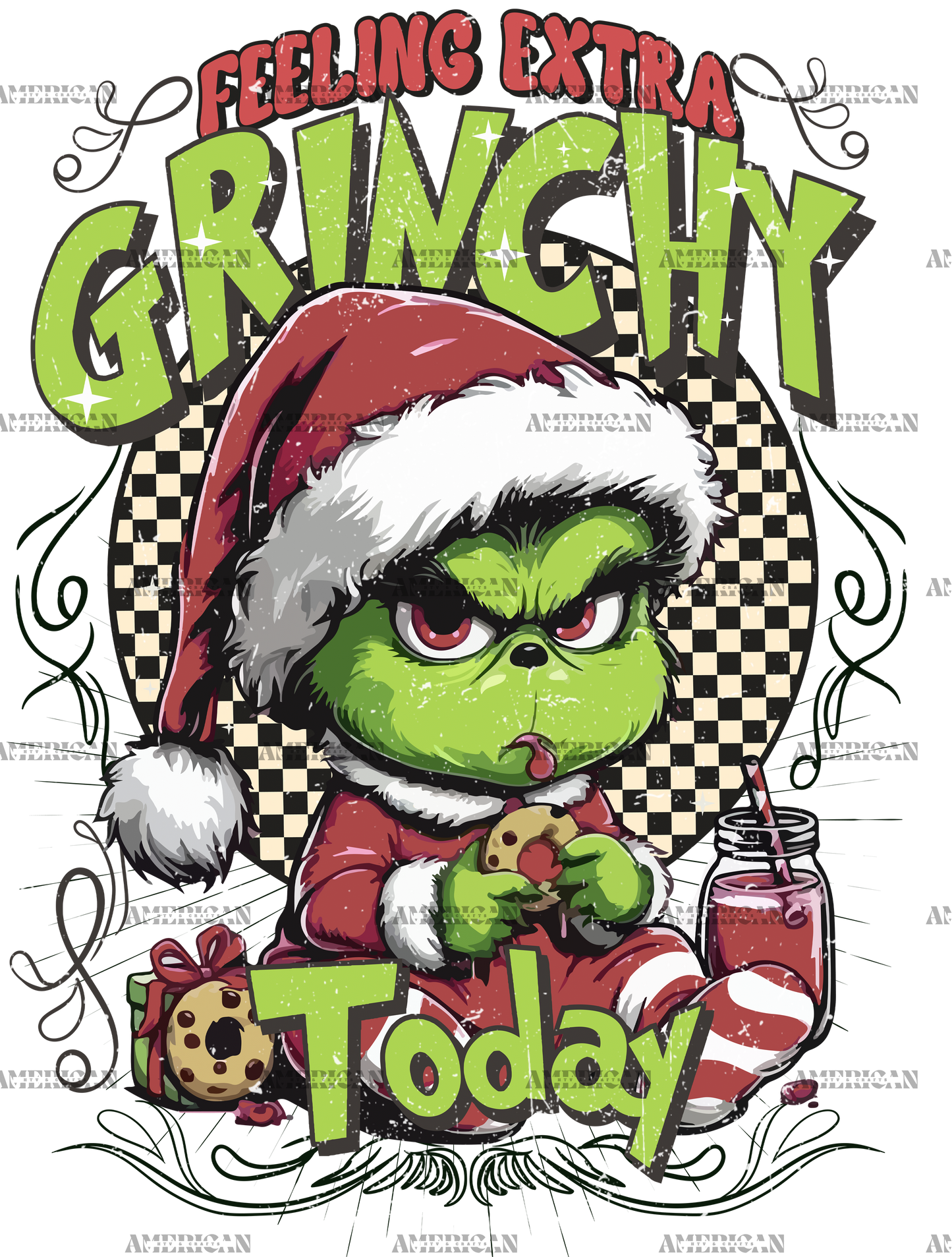Feeling Extra Grinchy Today-7 DTF Transfer