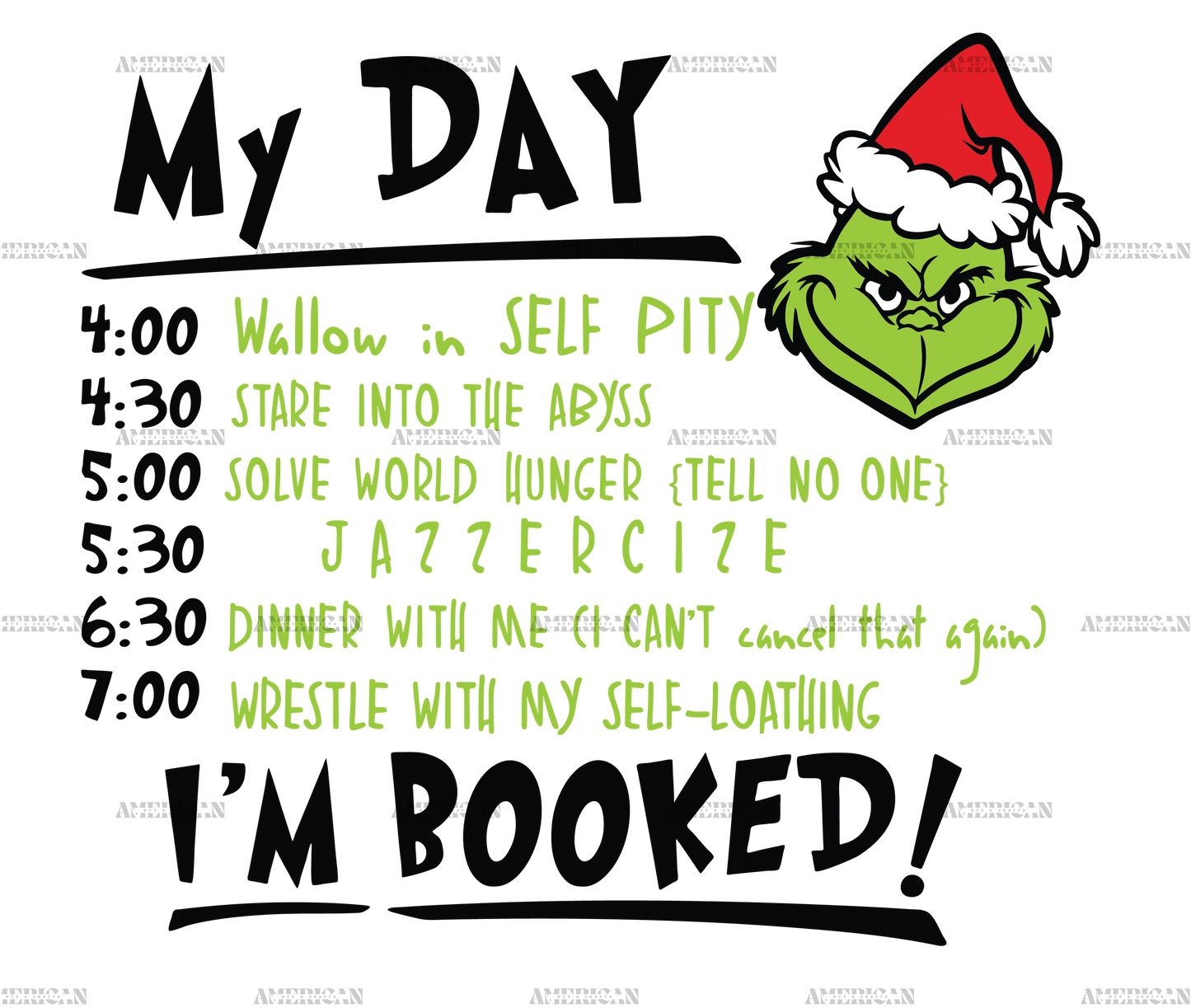 Grinch Day Black DTF Transfer