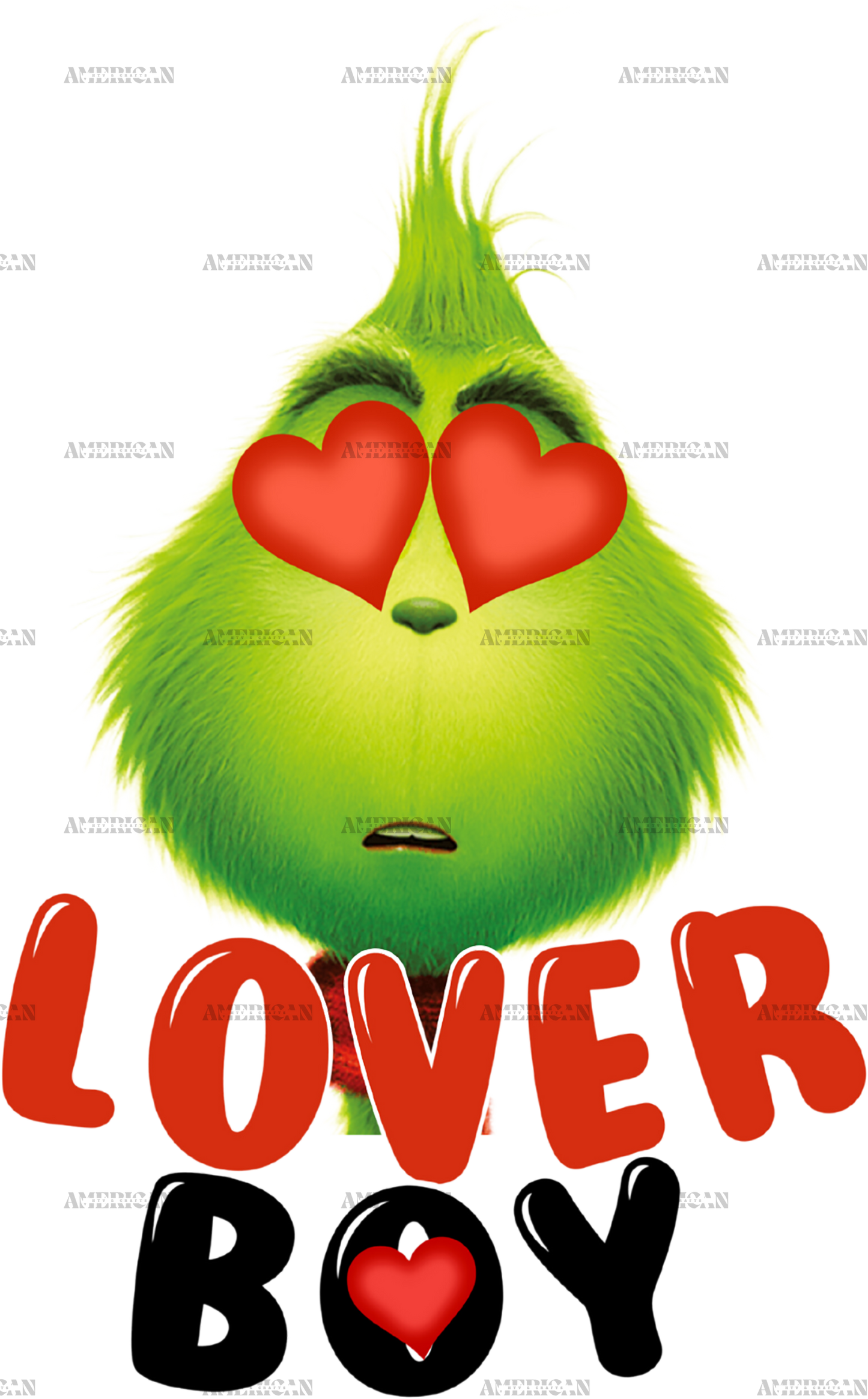 Grinch Lover Boy DTF Transfer