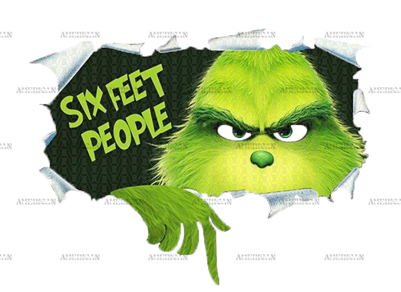 Grinch Six Feet People DTF Transfer