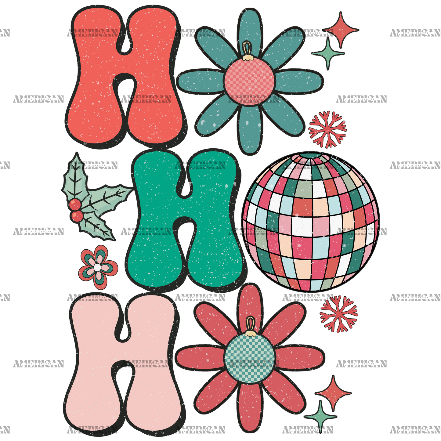HoHoHo-1 DTF Transfer