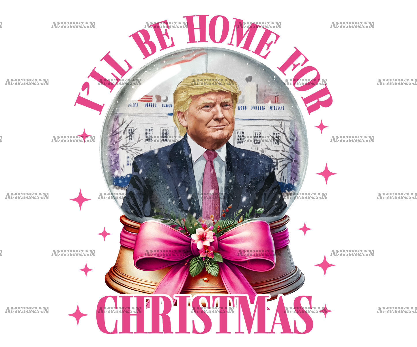 I'll Be Home For Christmas Trump-11 DTF Transfer