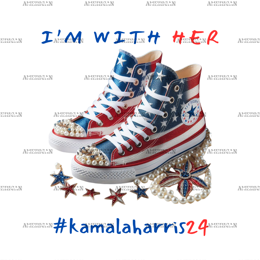 I'm With Her Kamala Harris 24 Shoe DTF Transfer