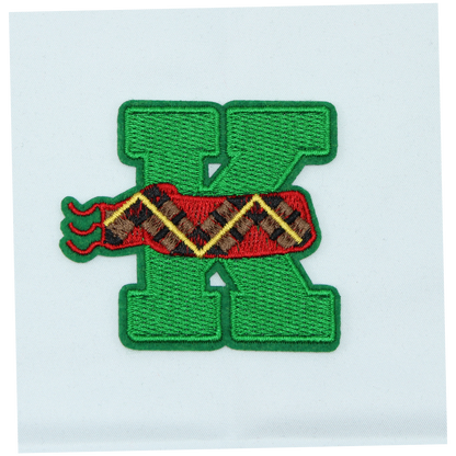 Christmas 2.5" Embroidery Letter Varsity