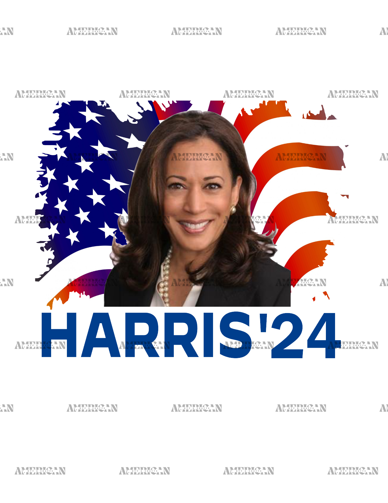 Kamala Harris 24 DTF Transfer