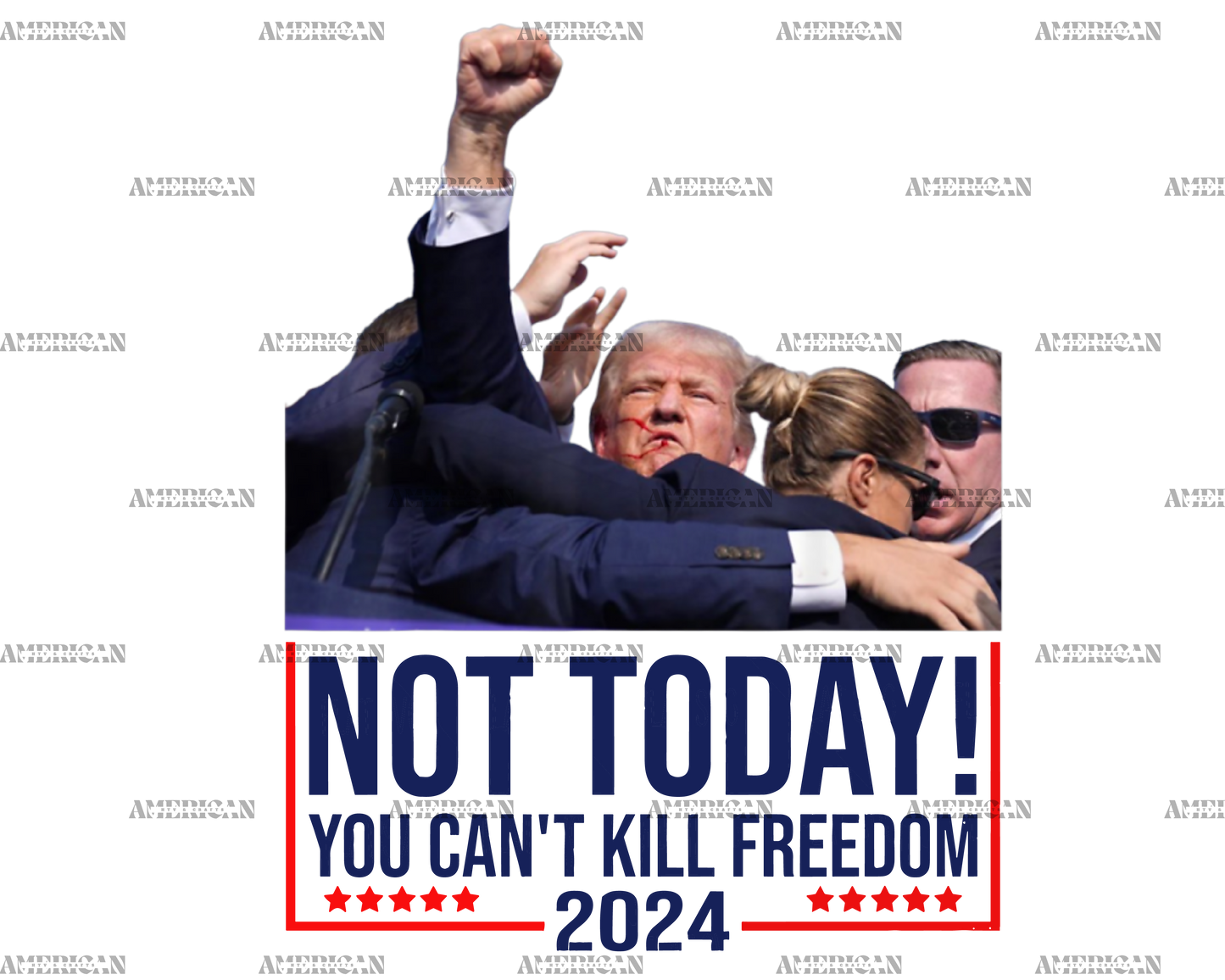 Not Today You Can't Kill Freedom 2024 DTF Transfer