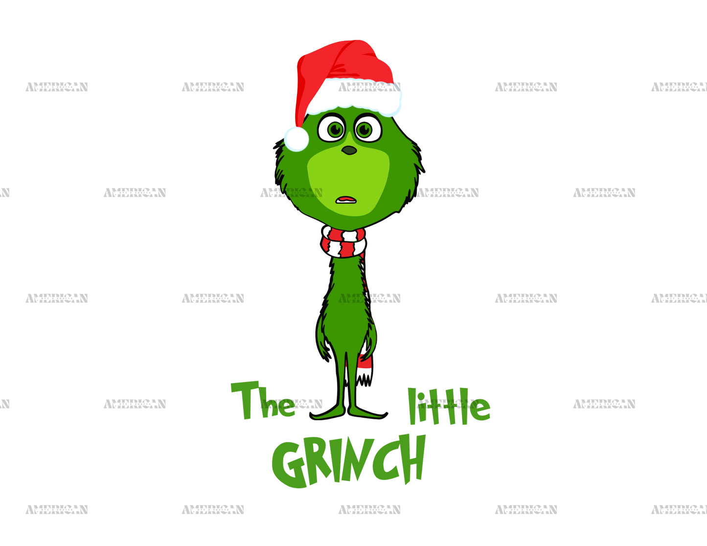 The Little Grinch DTF Transfer