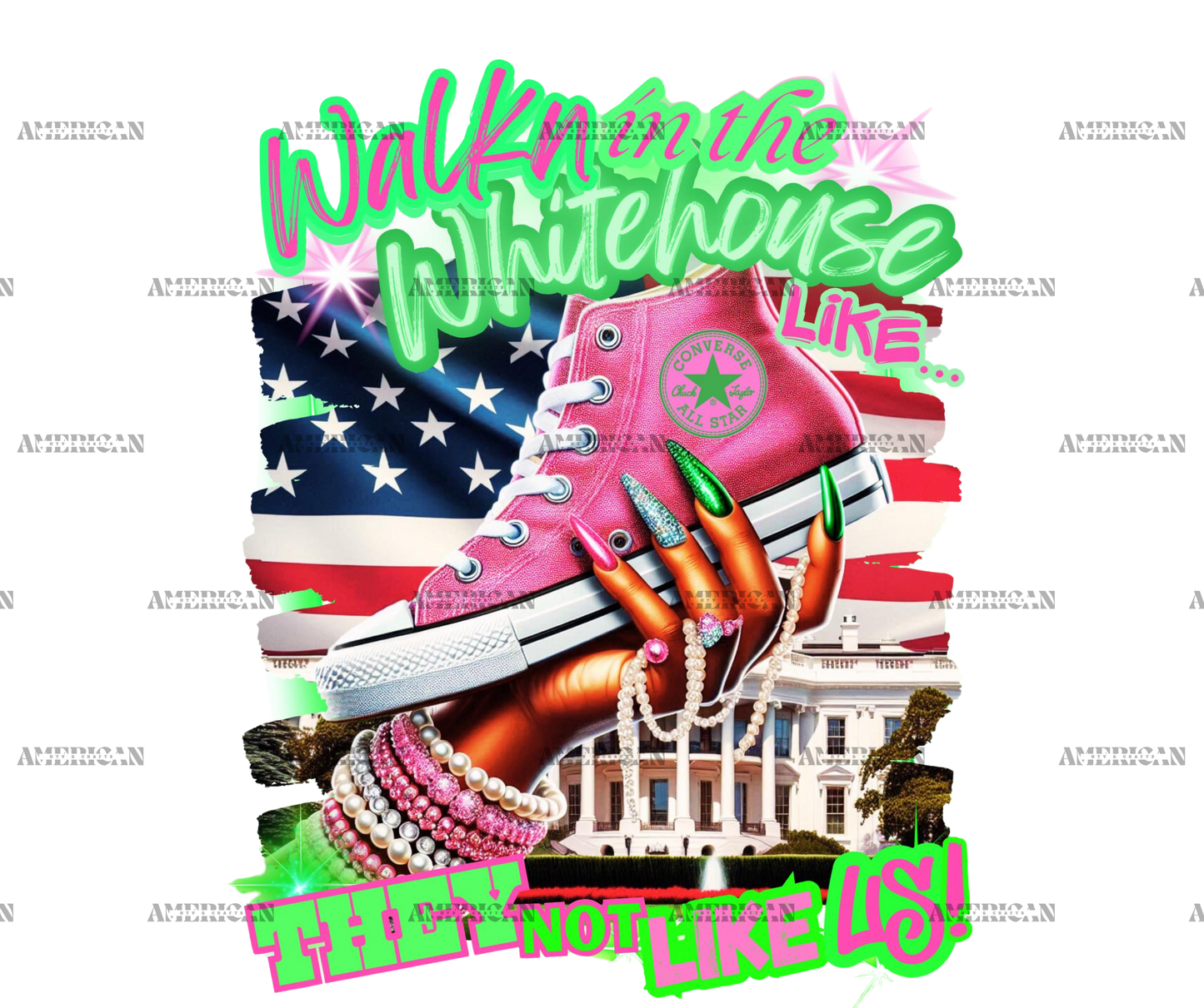 Walk In The Whitehouse Kamala DTF Transfer