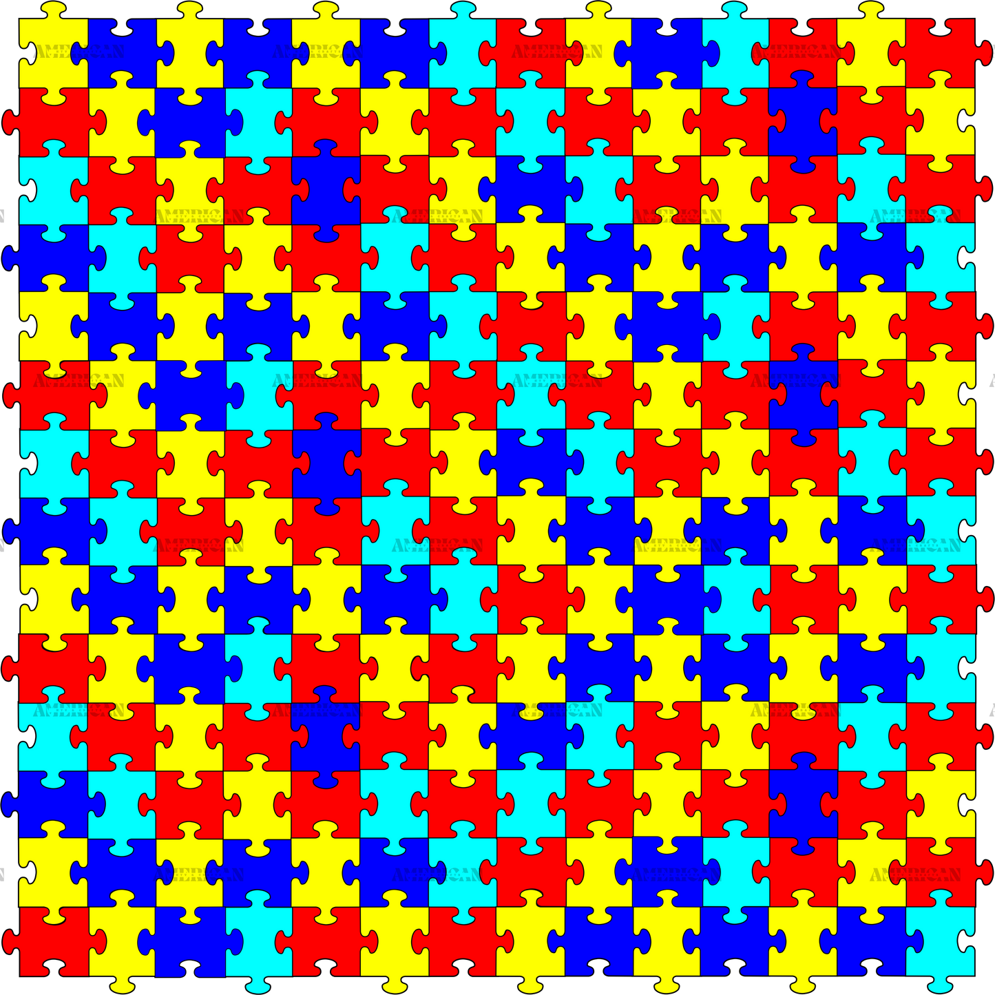 Autism Puzzle DTF Transfer