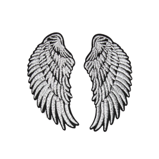 White Angel Wings Patch (Small/Embroidery)