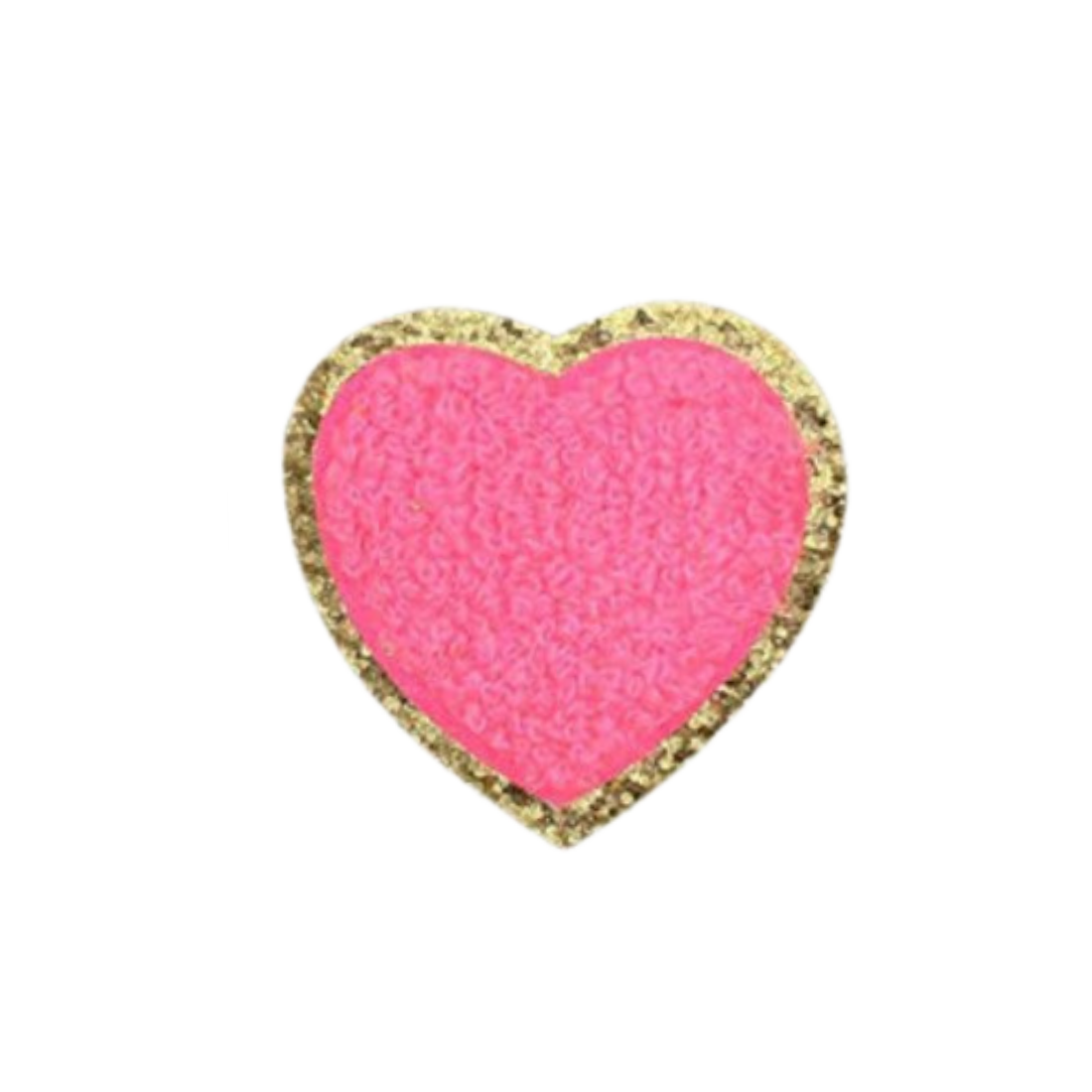 Heart on Gold Patches (Small/Chenille)