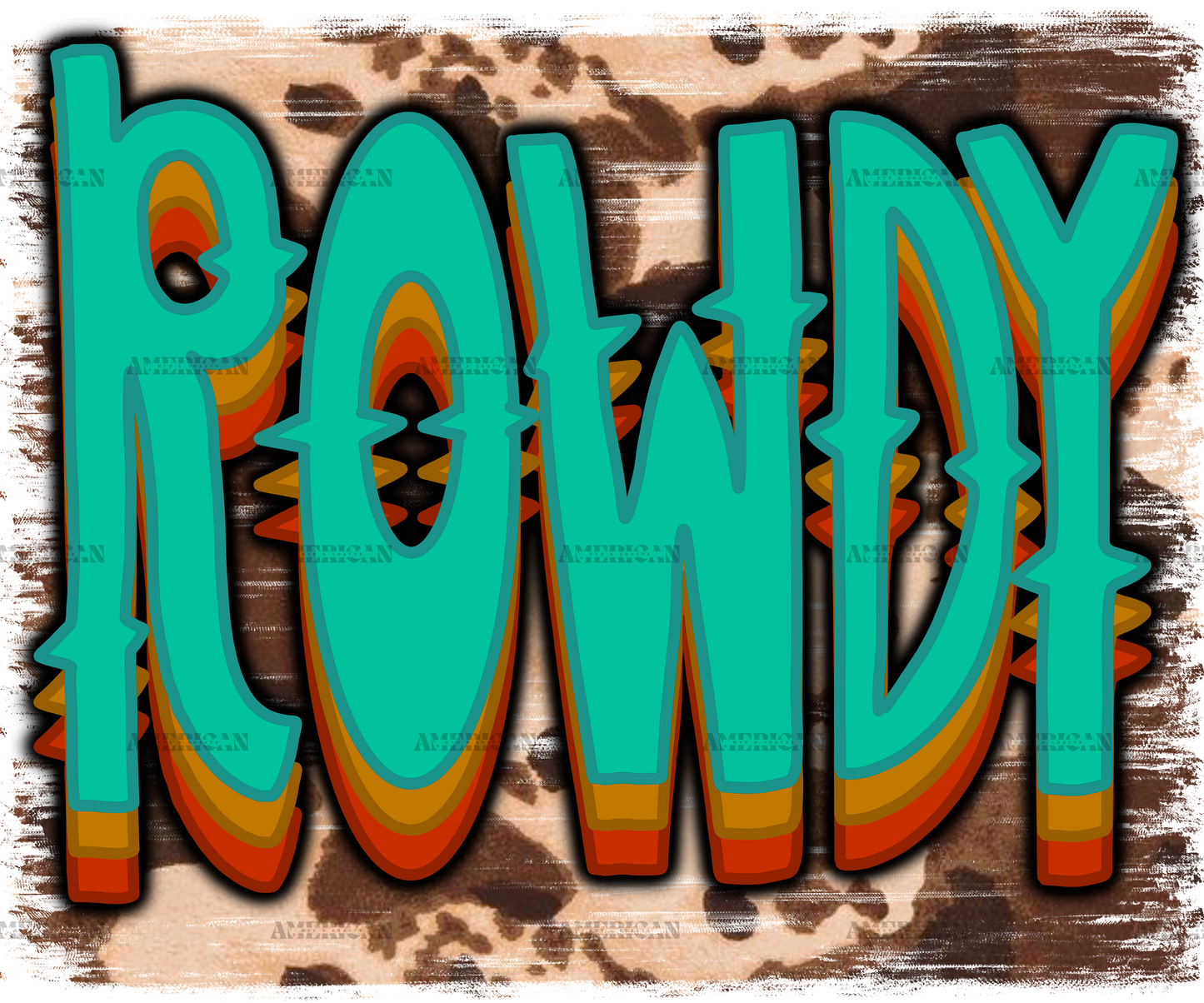 Rowdy Retro DTF Transfer
