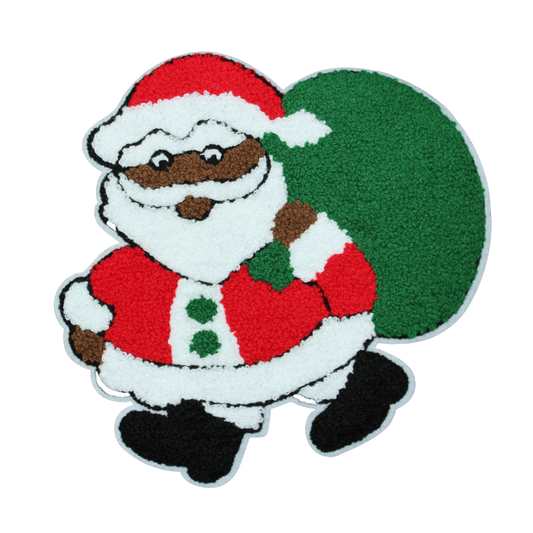 Santa Claus Red and Green Patch (Large/Chenille)