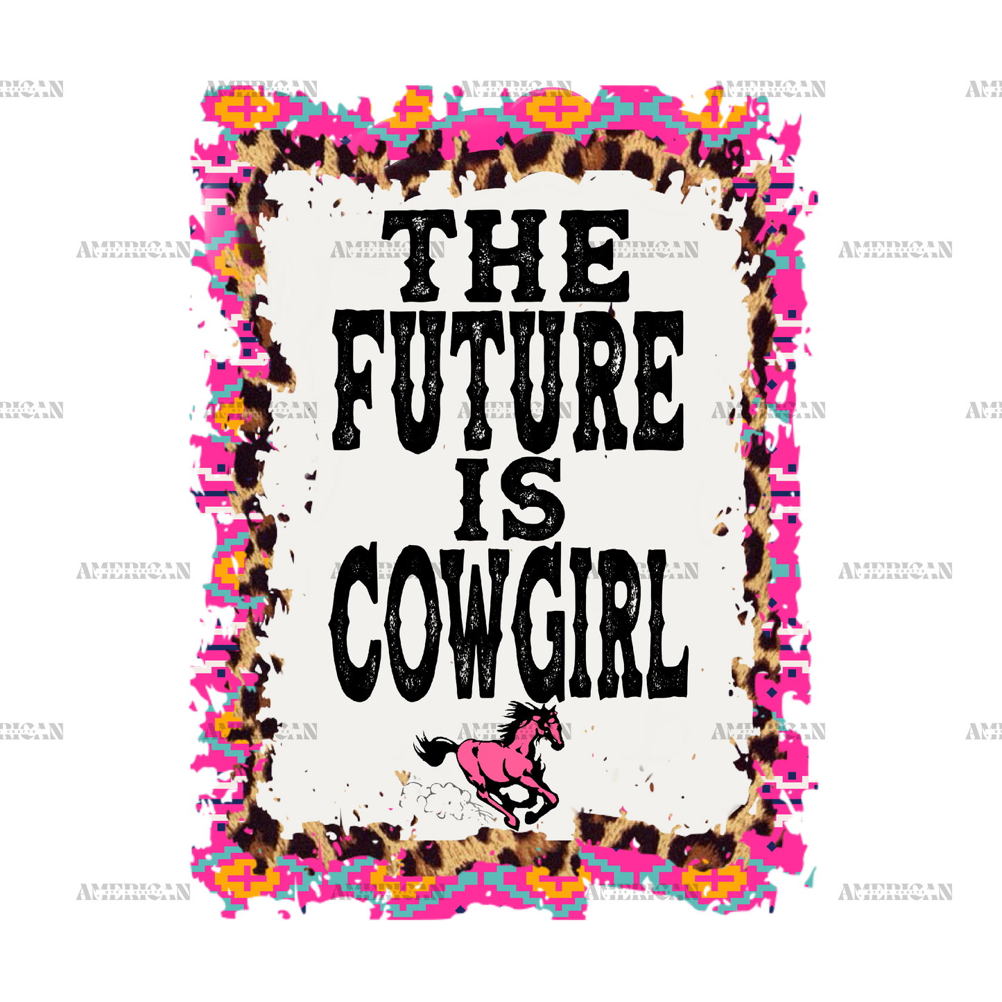 The Future Is Cowgirl DTF Transfer