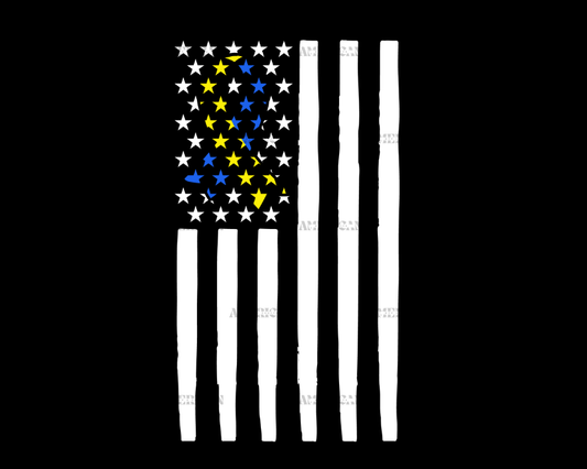 American Flag Down Syndrome-4 DTF Transfer