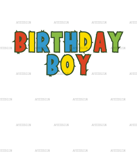 Birthday Boy Mario DTF Transfer