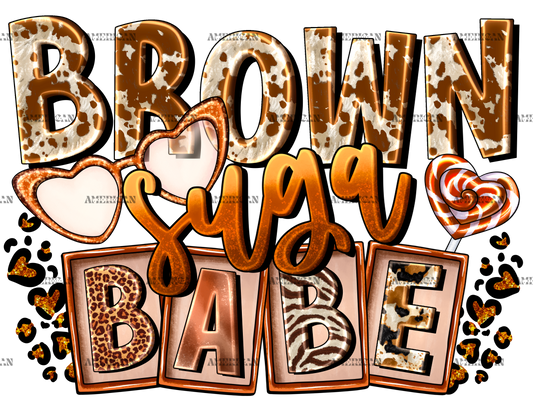 Brown Suga Babe-2 DTF Transfer