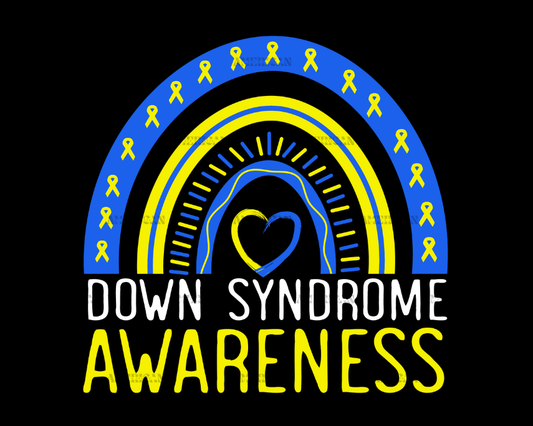 Down Syndrome Awareness Rainbow DTF Transfer
