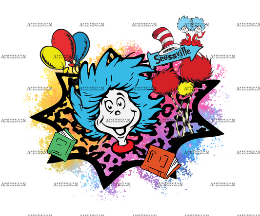 Dr. Seuss Color Splash-1 DTF Transfer