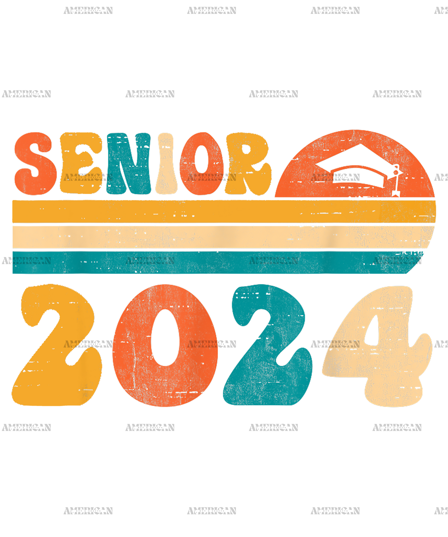 Graduate Senior 2024 Sun DTF Transfer