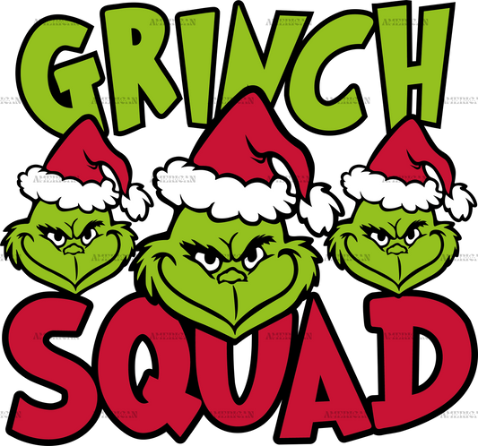 Grinch Squad DTF Transfer