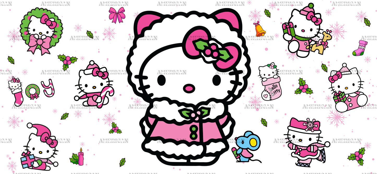 Hello Kitty Christmas UV DTF Transfer