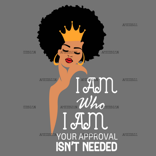 I Am Who I Am Crown Woman-2 DTF Transfer
