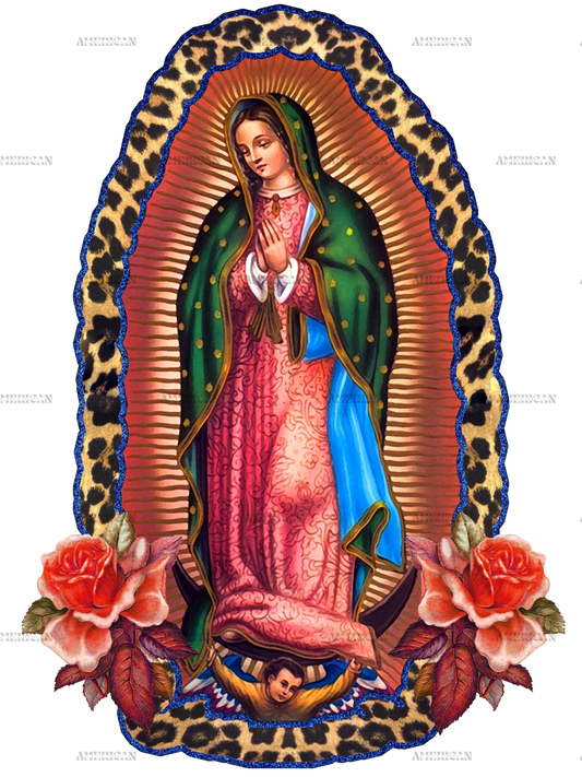 Lady Of Guadalupe Leapord Dtf Transfer