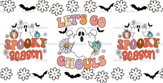 Lets Go Ghouls Spooky Season UV DTF Transfer