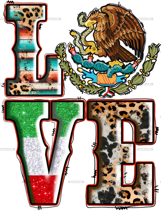 Love Mexico Dtf Transfer