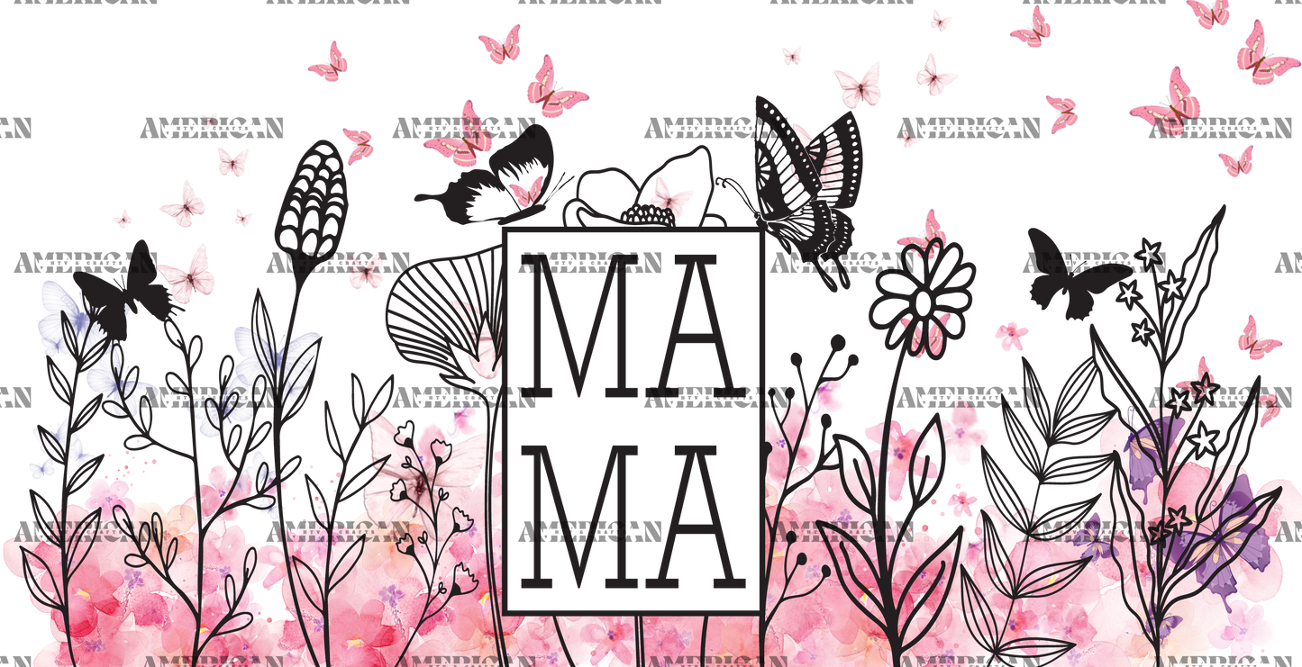 Mama-Wild-Flowers UV DTF Transfer
