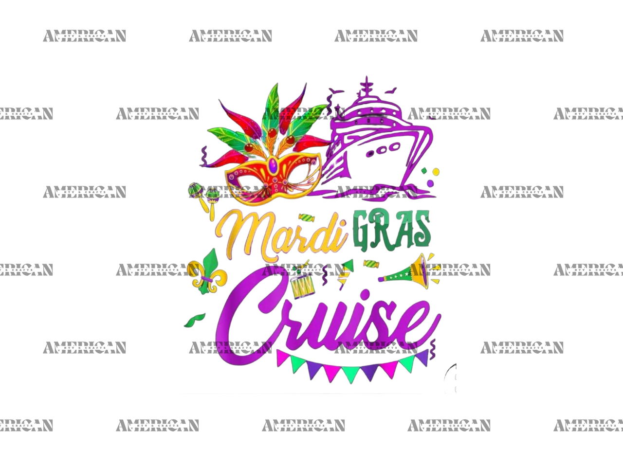 Mardi Gras Cruise DTF Transfer