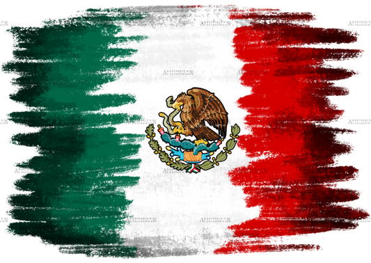 Mexican Flag Dtf Transfer