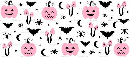 Pink Pumpkin UV DTF Transfer