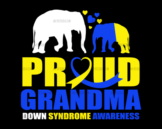 Proud Grandma Down Syndrome DTF Transfer