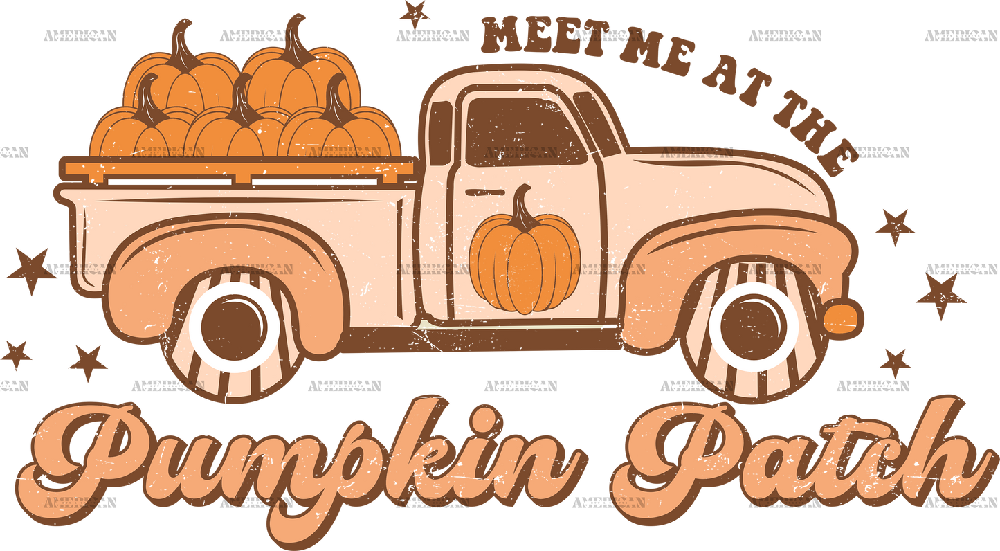 Pumpkin Patch Truck DTF Transfer