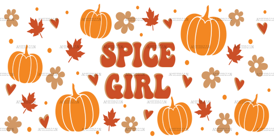 Pumpkin Spice Girl UV DTF Transfer