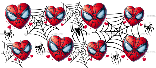 Spiderman Hearts UV DTF Transfer
