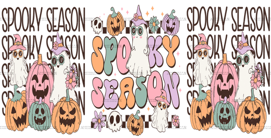 Spooky Season Pumpkin UV DTF Transfer
