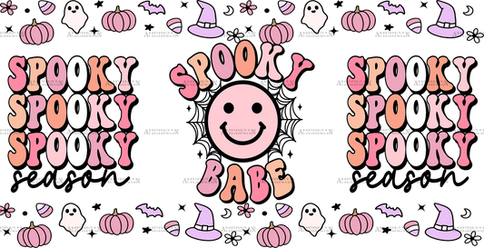Spooky Season Spooky Babe UV DTF Transfer