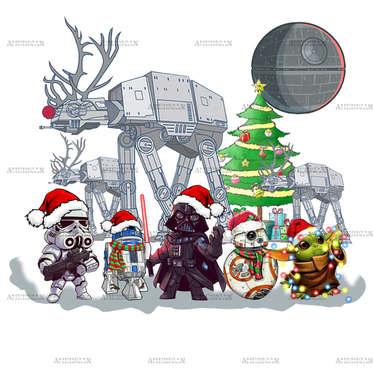 Star Wars Christmas DTF Transfer