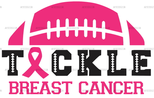 Tackle Breast Cancer Pink Football DTF Transfer