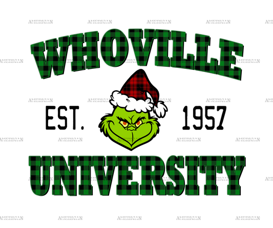 Whoville University DTF Transfer