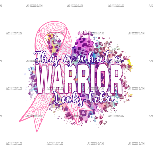 Breast Cancer Warrior DTF Transfer