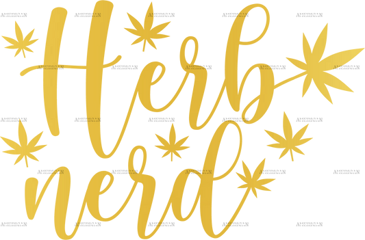 Herb nerd gold DTF Transfer