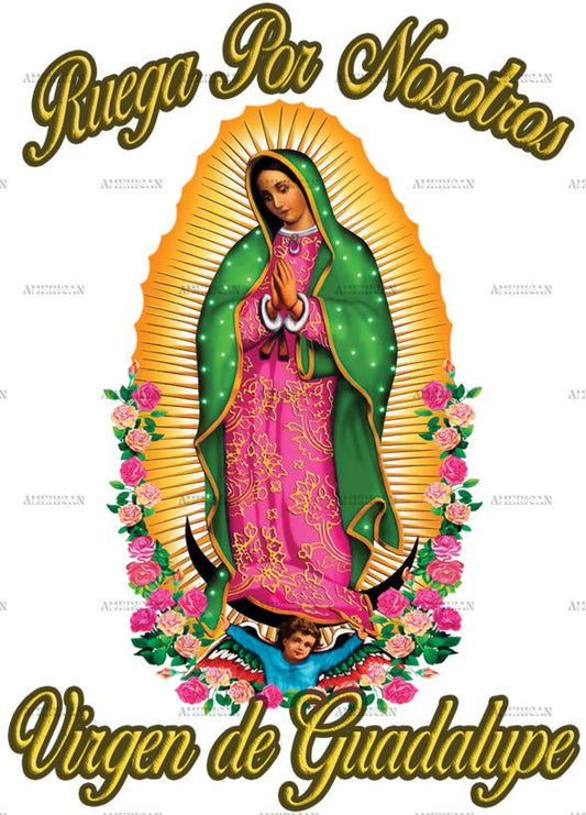 Virgen De Guadalupe Dtf Transfer